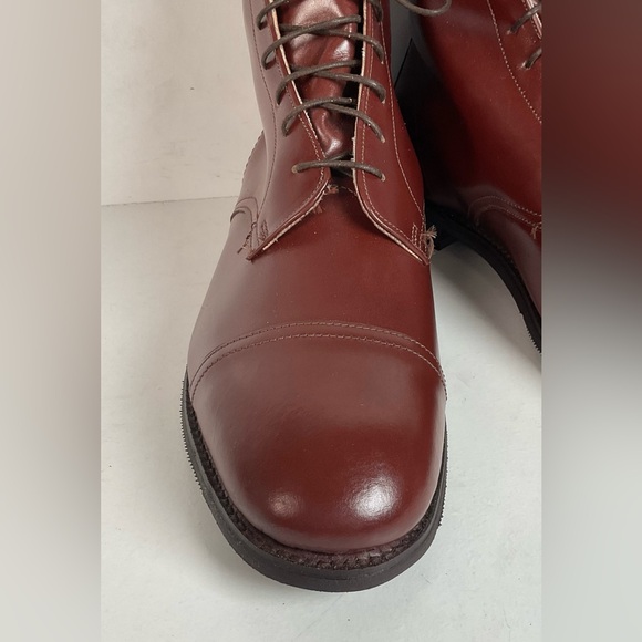 Marlborough England Jodhpur Lace Up Boots | Burgundy Calf | UK 9 | US 10 main image 10